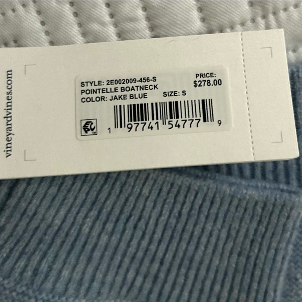 NWT Vineyard Vines Women’s Pointelle Cashmere Sweater Size Small - Picture 7 of 8